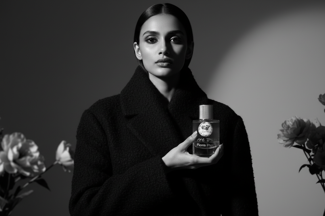 Indian Female Model with Flora Pure